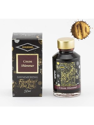 Diamine Ink Shimmering Mürekkep Cocoa Shimmer  50 ml