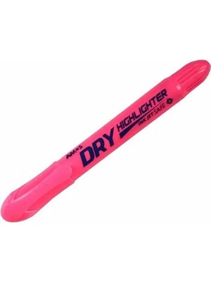 Amos Dry Highlighter Fosforlu Kalem Pembe