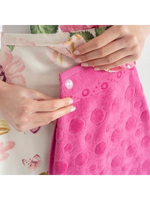 Ahl Shop Fuşya Havlulu Su Geçirmez Mutfak Önlüğü, Yetişkinler Için Önlük, Erkekler Kadınlar Için Pişirme Önlükleri, Barbekü Önlükleri Ev, Restoran, El Sanatları, Bahçe, Barbekü, Okul