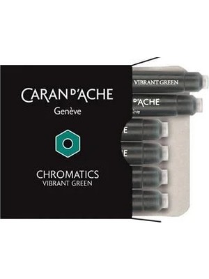 Caran D'Ache Caran Dache Dolma Kalem Kartuşu Cosmic  Vibrant Green Yeşil 8021-210