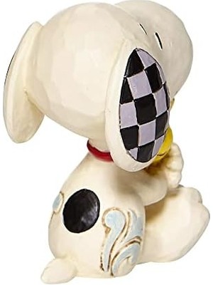 Ahl Shop Jim Shore Peanuts Snoopy Woodstock 6,3 cm Mini Heykelcik