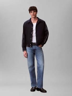 Calvin Klein Ls Nylon Snap Bomber