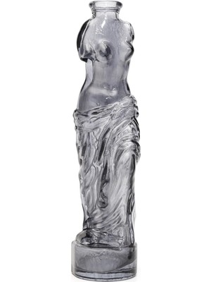 Ahl Shop Siyah Cam Venüs Vazo (25 Cm)
