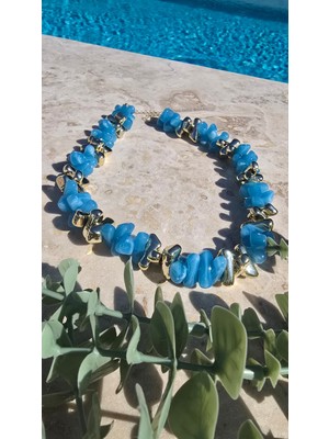 Diva Viva - Azure Breeze Boncuk Kadın Kolye