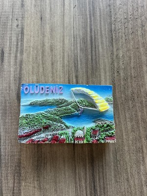 Ahl Shop Ölüdeniz Manzaralı Dekoratif Turistik Buzdolabı Magneti, El Yapımı, 3 Boyutlu Tasarım
