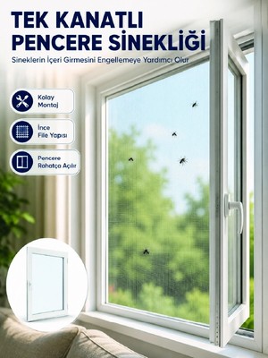 Kesilebilir Pencere Sinekliği Cırt Bantlı Sinek Koruma Filesi Midastech