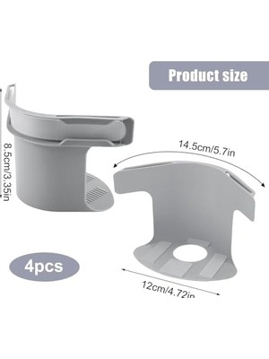 Ahl Shop 8 Adet Kilit Şeritli Çarşaf Tutucu, Çıkarılabilir Lastikli Çarşaf Köşe Tutucu, Yatak Koruyucu, Nevresim, Battaniye Için (Gri x 2)