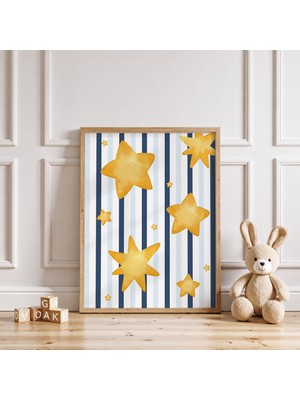 Luxor Pixels (Çerçevesiz) Yıldızlar Çocuk Odası Poster