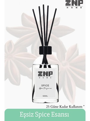 Seraser Spice | Çubuklu Oda Kokusu Esansiyel Uçucu Diffuser Spice 50ML