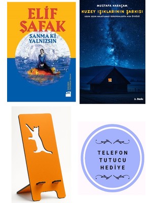 Doğan Kitap Sanma Ki Yalnızsın - Elif Şafak + Kuzey Işıklarının Şarkısı + Telefon Tutucu