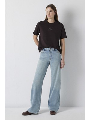 Mavi M1612829-70240 Kadın Logo Baskılı T-Shirt