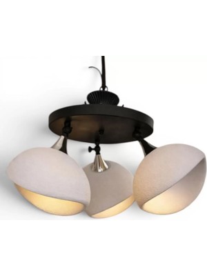 Tigea Accessories Iskandinav Esintisi 360DERECE Dönebilen Beton Avi̇ze – Salon Aydınlatması 50 cm