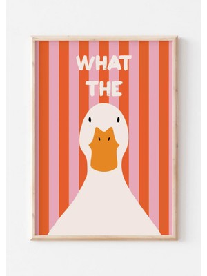 Nt Handmade Mc Home Art Çerçeveli Uv Baskı What The Duck Duvar Tablosu – Modern & Şık Duvar Dekoru