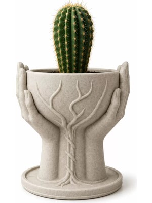 Tigea Accessories Mermer Desenli̇ Hand Of Tree Vazo