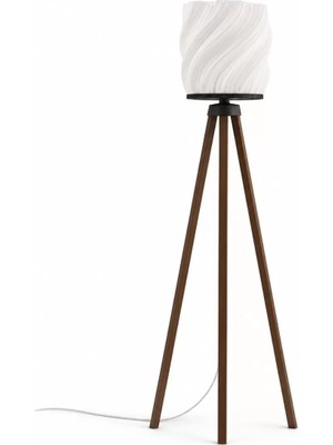 Tigea Accessories Luna Lambader Salon Oturma Odasi – Salon Aydınlatması 150 cm Kahverengi Ayaklı