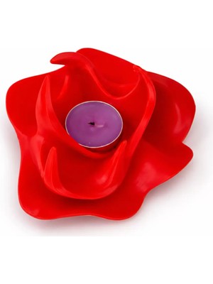 Tigea Accessories 3D Kırmızı Ateş Mumluk Şık Obje