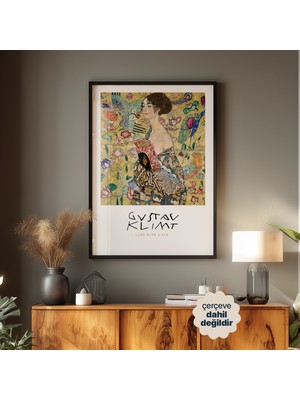 Persona Istanbul Gustav Klimt "lady With A Fan" - Sanat Posteri (Çerçevesiz)
