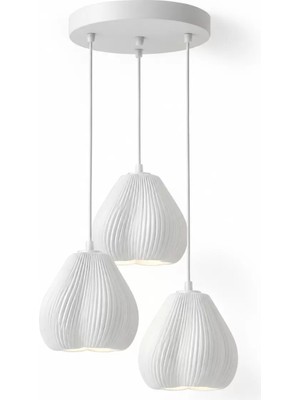 Tigea Accessories Lumi̇nera Salon Oturma Odasi Üçlü Sarkıt Avize – Salon Aydınlatması 70 cm