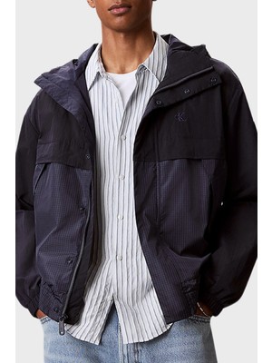 Calvin Klein Logolu Relaxed Fit Kapüşonlu Mont LV04RG503GCEF Erkek Mont LV04RG503G Cef