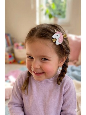 Liliza Accessories Unicorn Glitter 2li Bebek-Çocuk Klips Toka (1-3yaş)