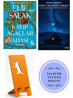 Doğan Kitap Kayıp Ağaçlar Adası - Elif Şafak + Kuzey Işıklarının Şarkısı + Telefon Tutucu
