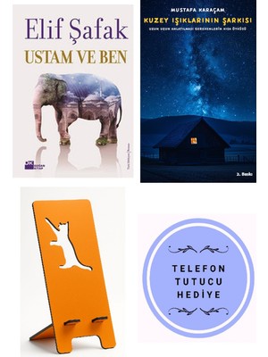 Doğan Kitap Ustam ve Ben - Elif Şafak + Kuzey Işıklarının Şarkısı + Telefon Tutucu