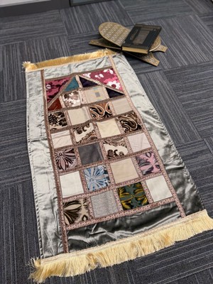 MYBEDESTEN Modern Patchwork Mozaik Desenli Saçaklı Seccade