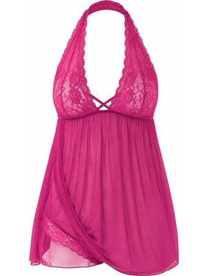 D Lingerie Violette Belle Divine Line Dantelli Babydoll Gecelik DM1272
