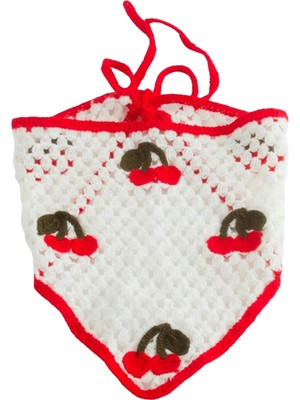 MiraLive Kiraz Örme Bohem Bandana