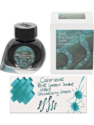 Colorverse Coloverse 2025 Limited Edition  Blue Green Snake Glistening Green (15ML) Mürekkep