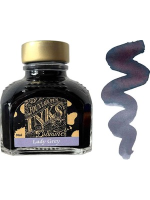 Diamine  Reddit Special 2025 Şişe Mürekkep 80 ml Lady Grey
