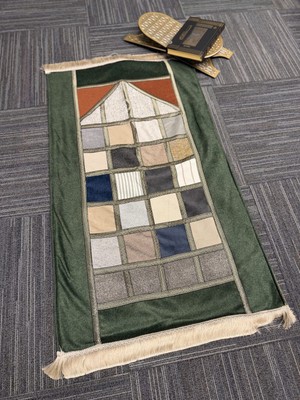 MYBEDESTEN Modern Patchwork Mozaik Desenli Saçaklı Seccade