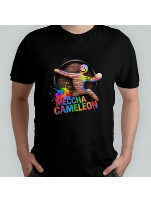 Pixxa Meccha Chameleon Unisex %100 Pamuklu Bisiklet Yaka T-Shirt Model 1