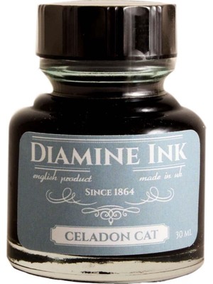 Diamine 30 ml Şişe Mürekkep Celadon Cat Reddit Special 2022