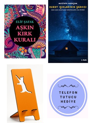Doğan Novus Aşkın Kırk Kuralı - Elif Şafak + Kuzey Işıklarının Şarkısı + Telefon Tutucu
