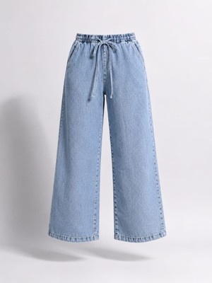 Ymr Moda Beli Lastikli Tensel Jeans