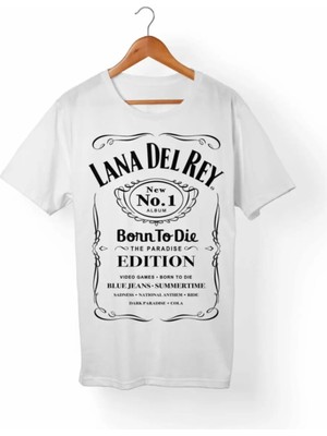  Unisex Beyaz Lana Del Rey Born To Die T-Shirt