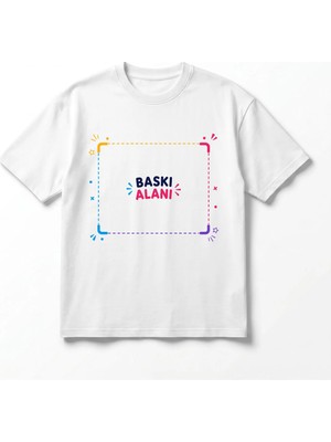 Urban Trend Store Urbantrendstore Kişiye Özel Baskı Unisex Kişiye Özel Baskılı Tişörtler %100 Pamuk Rahat Oversize Günlük
