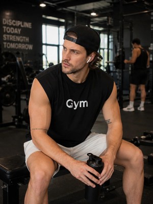 Urban Trend Store Urbantrendstore Baskılı Unisex Pamuklu Antrenman Sporcu Atleti Oversize Tişört Fitness Gym