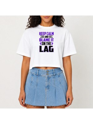 Urban Trend Store Urbantrendstore Crop Tişört Beyaz Baskılı Rahat Kesim Raw Cut Basic Kısa Tshirt