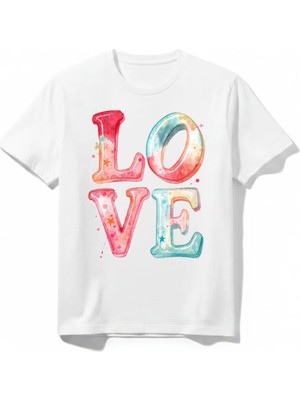 Urban Trend Store Urbantrendstore Love Temalı Unisex Kız Çocuk Erkek Çocuk Bisiklet Yuvarlak Yaka Basic Kısa Kollu %100 Pamuk Tişört