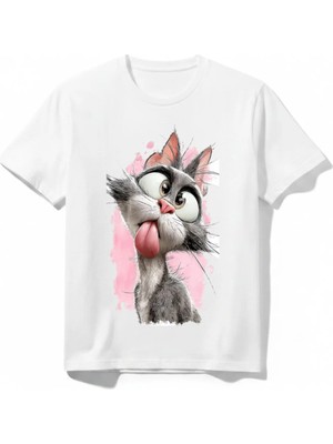 Urban Trend Store Urbantrendstore Komik Funny Tavşan Temalı Unisex Kız Çocuk Erkek Çocuk Bisiklet Yuvarlak Yaka Basic Kısa Kollu %100 Pamuk Tişört