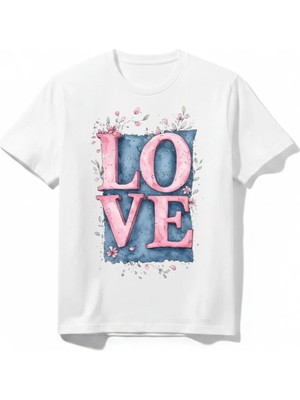 Urban Trend Store Urbantrendstore Love Sevimli Tatlı Unisex Kız Çocuk Bisiklet Yuvarlak Yaka Basic Kısa Kollu %100 Pamuk Tişört