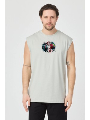 Urban Trend Store Urbantrendstore Baskılı Unisex Pamuklu Antrenman Sporcu Atleti Oversize Tişört Fitness Gym