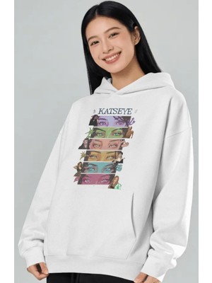 Sevbano Katseye Kpop Müzik Grubu Ön Baskılı Unisex Oversize Premium Hoodie