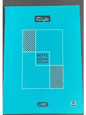 New Style Umut Defter A4 Pp Kapak Kareli Okul Defteri 40 Yaprak Turkuaz Notebook Design