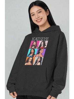 Sevbano Katseye Kpop Müzik Grubu Ön Baskılı Unisex Oversize Premium Hoodie