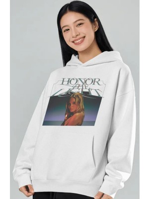 Sevbano Zara Larsson Şarkıcı Ön Baskılı Unisex Oversize Premium Hoodie