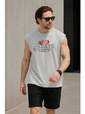 Urban Trend Store Urbantrendstore Baskılı Unisex Pamuklu Antrenman Sporcu Atleti Oversize Tişört Fitness Gym