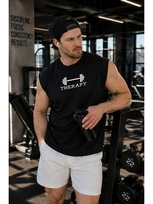 Urban Trend Store Urbantrendstore Baskılı Unisex Pamuklu Antrenman Sporcu Atleti Oversize Tişört Fitness Gym
